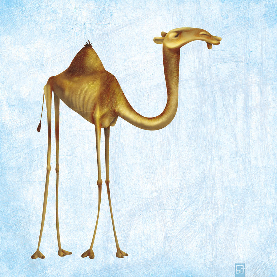 camel-on-blue-background-gorka-aranburu η καμήλα αποδεικνύεται ιδιαίτερα δυσκολοχώνευτη. Αλλά και η κατάποση της ουράς της καμήλας, δεν θα είναι εύκολη υπόθεση. new deal Κώστας Χριστίδης